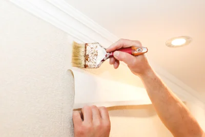 Pose de papier peint à Ventiseri — revêtements muraux et toiles de verre